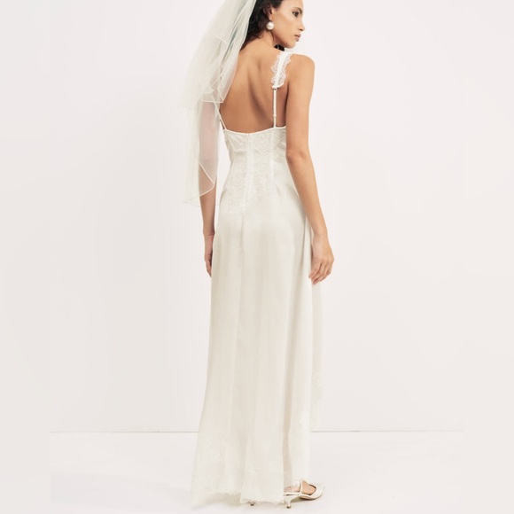 For Love and Lemons Clemence Maxi Cream Size Medium - Picture 7 of 14